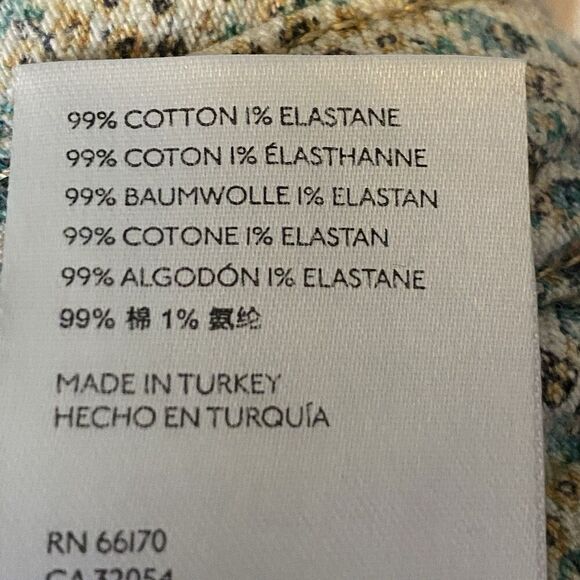 Pilcro and the Letterpress by Anthropologie High-Rise Slim Button Fly Pants S-32 - Picture 6 of 12